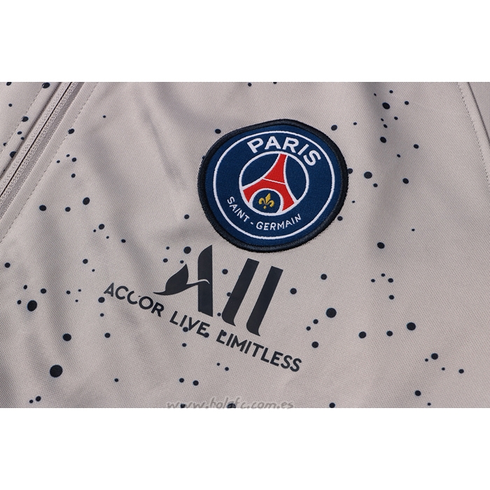 Chaqueta del Paris Saint-Germain Jordan 2021-2022 Gris